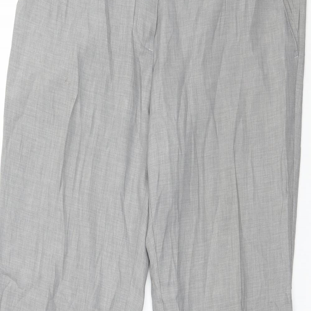 H&M Womens Grey   Trousers  Size 14 L32 in