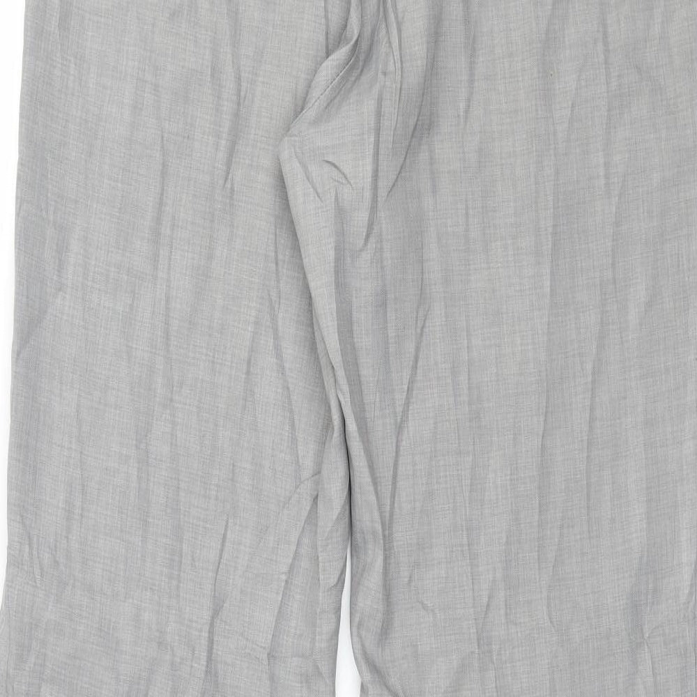 H&M Womens Grey   Trousers  Size 14 L32 in