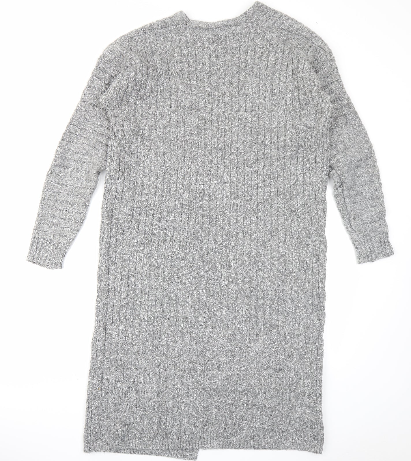 Natura Womens Grey  Knit Cardigan Jumper Size S
