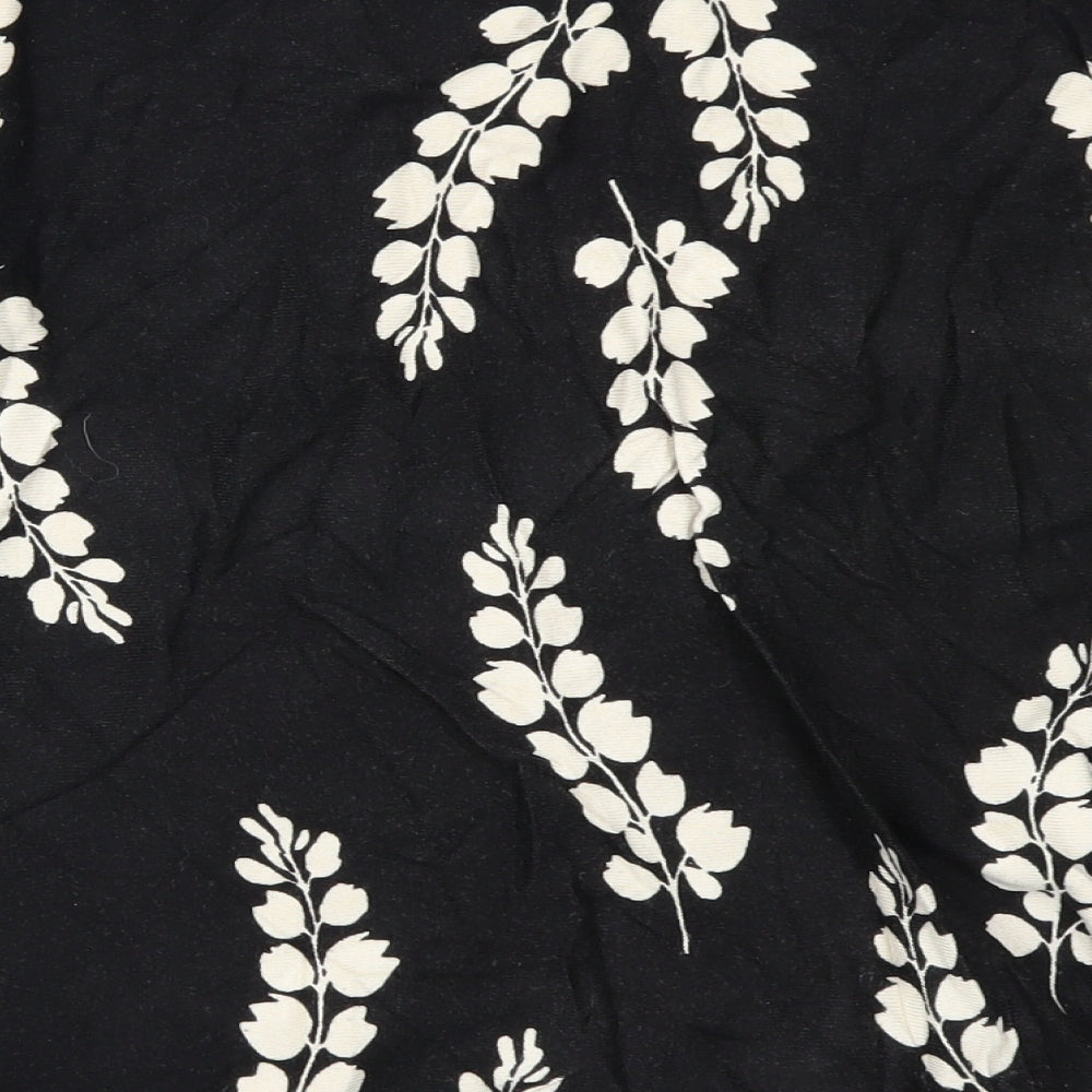 The Collection Womens Black Floral  Pullover Jumper Size 12