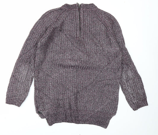 Autograph Womens Purple  Knit Pullover Jumper Size 10