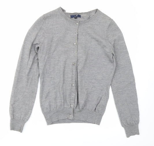 Rope Womens Grey  Knit Cardigan Jumper Size M