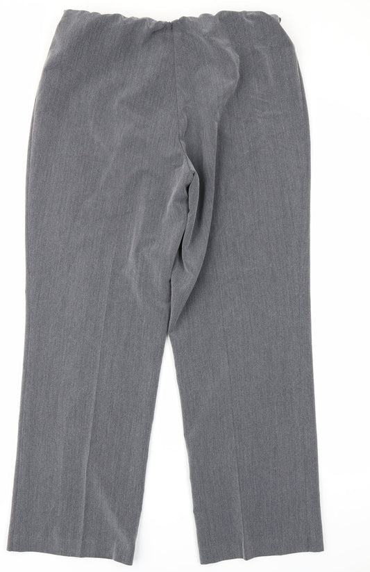 Classic Womens Grey   Trousers  Size 14 L27 in