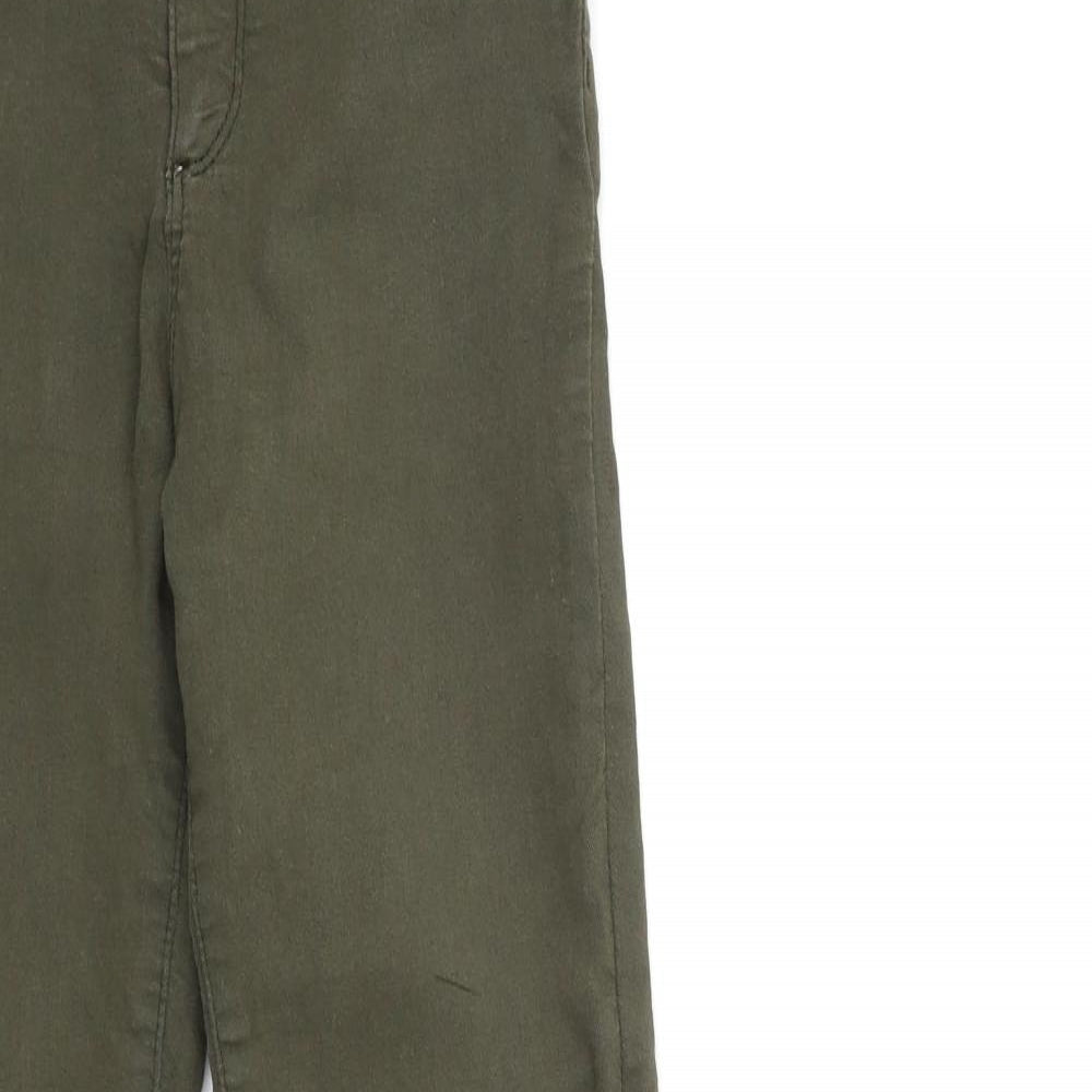 Preworn Womens Green  Denim Skinny Jeans Size 8 L28 in