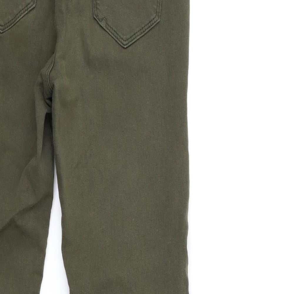 Preworn Womens Green  Denim Skinny Jeans Size 8 L28 in