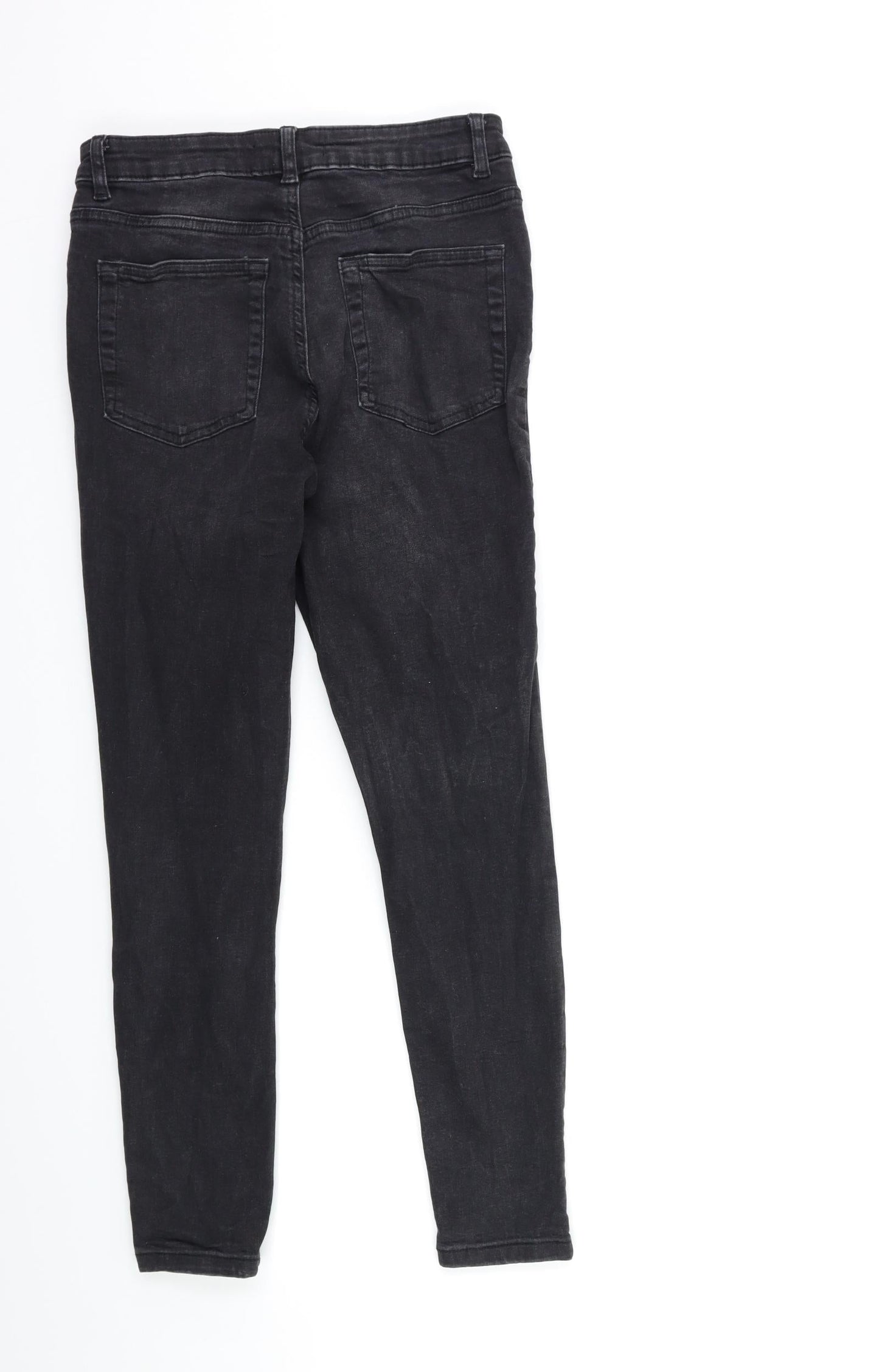 Denim & Co. Womens Black  Denim Skinny Jeans Size 12 L26 in