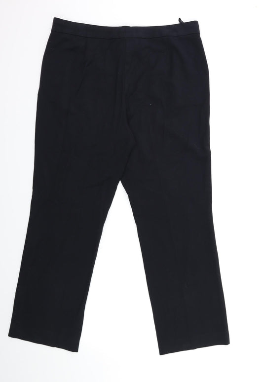 Marks and Spencer Womens Black   Trousers  Size 14 L28 in