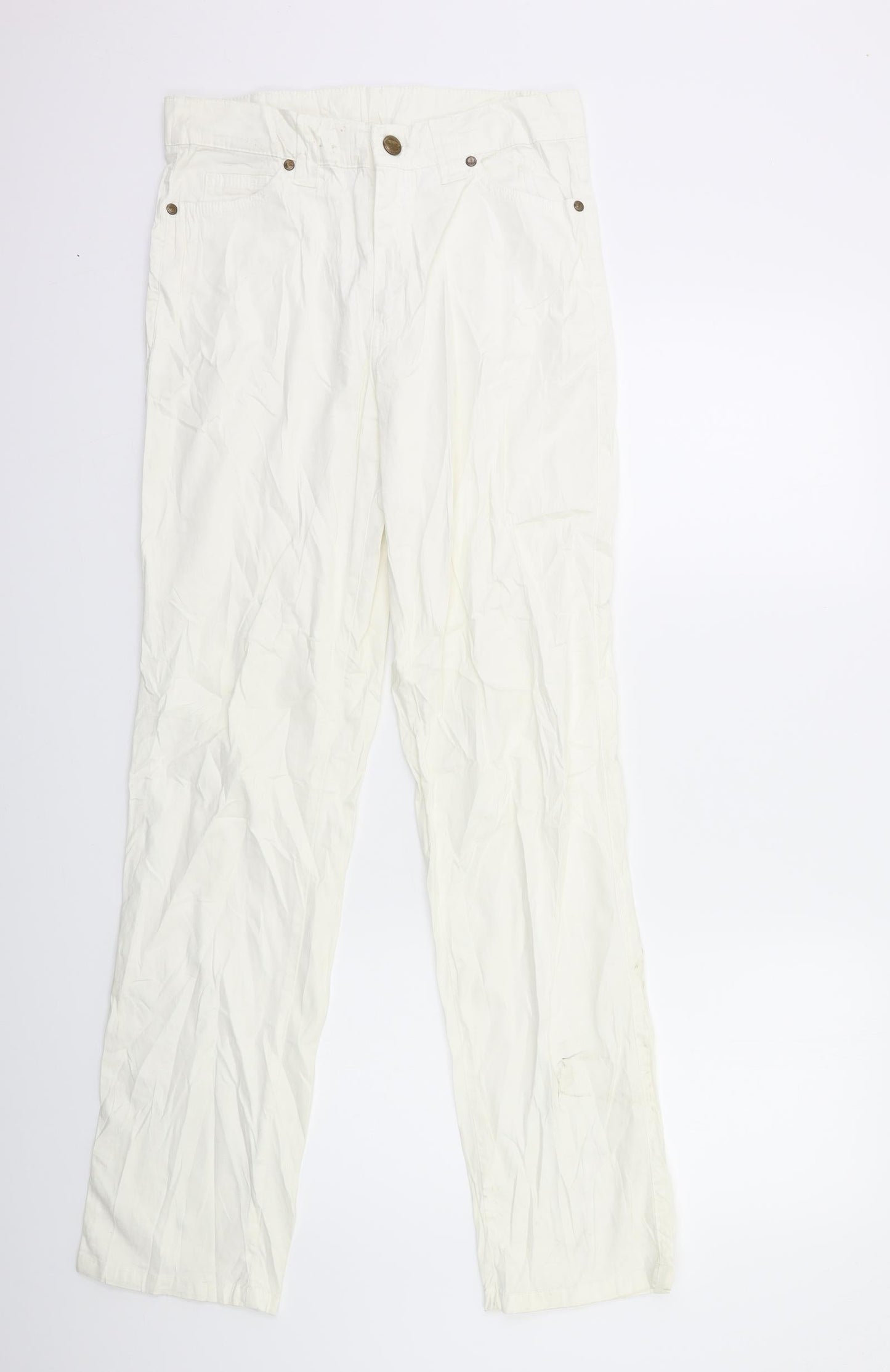JACKY-O Womens White   Trousers  Size 30 in L32 in
