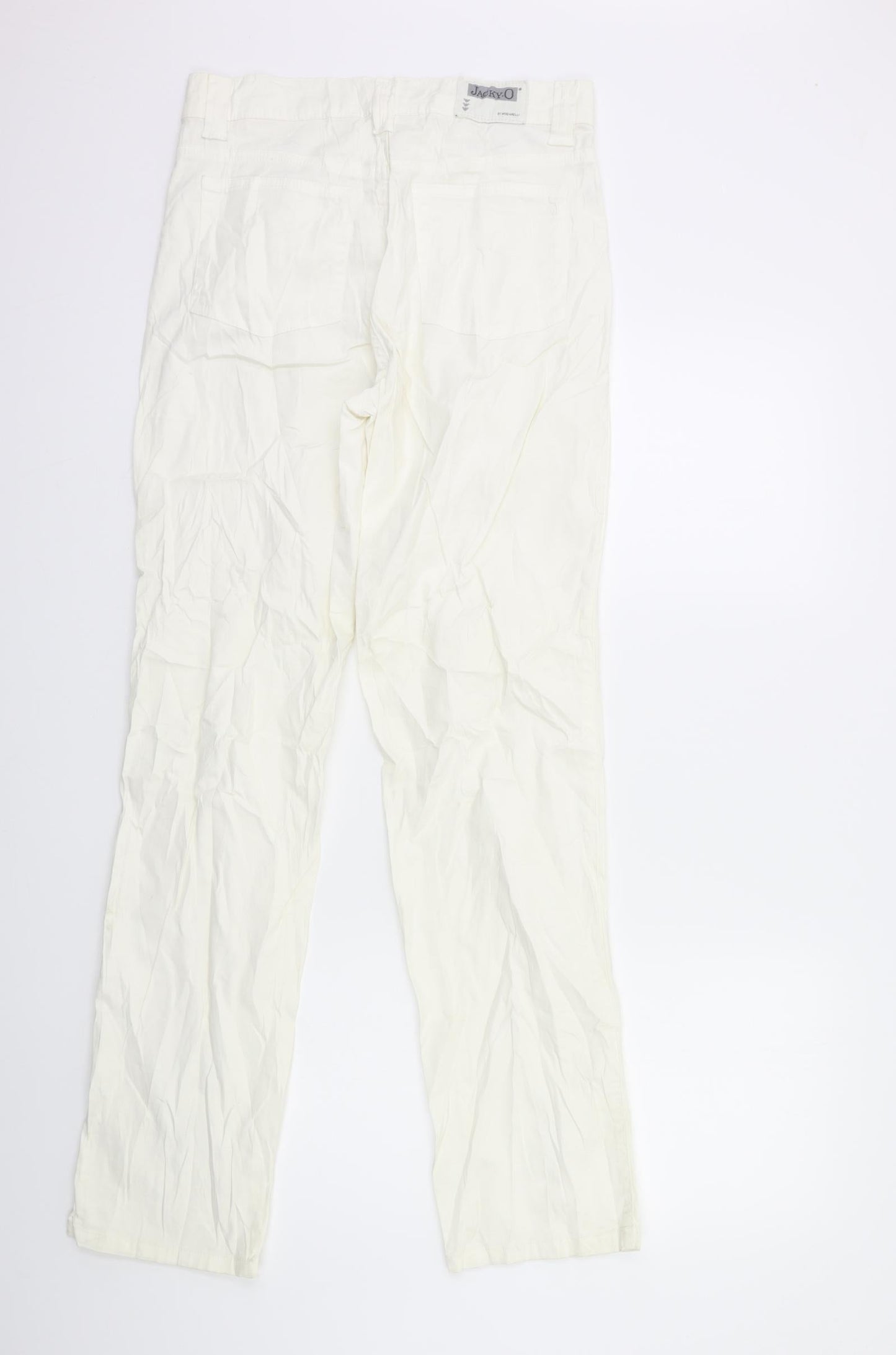JACKY-O Womens White   Trousers  Size 30 in L32 in