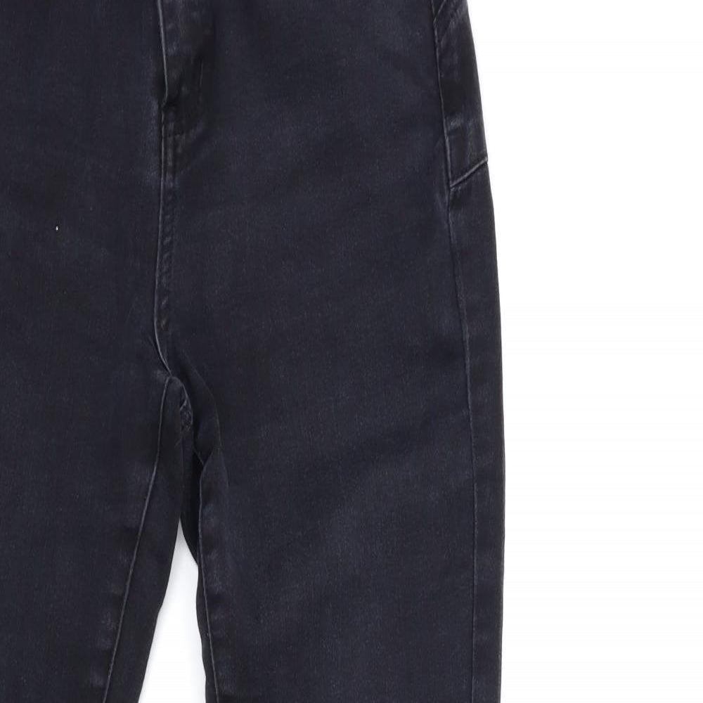 Preworn Womens Black  Denim Skinny Jeans Size 26 in L30 in