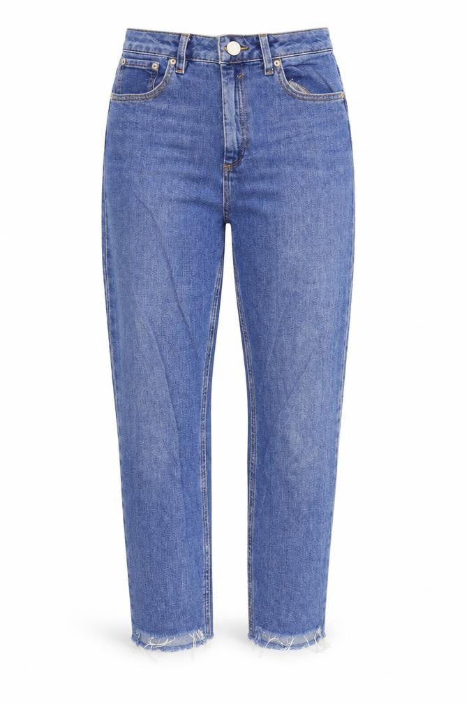 Front view of ASOS women’s blue denim skinny jeans, size UK 28, in, 30-inch leg