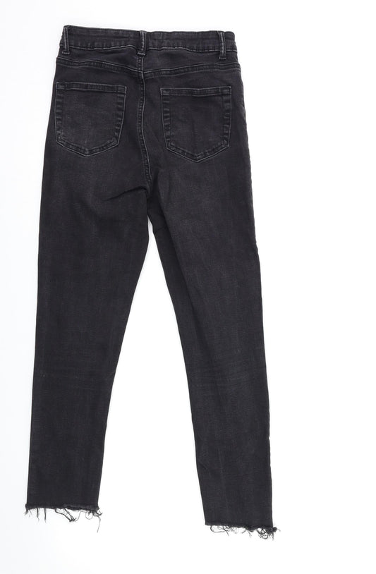 Denim & Co. Womens Black  Denim Skinny Jeans Size 8 L23 in