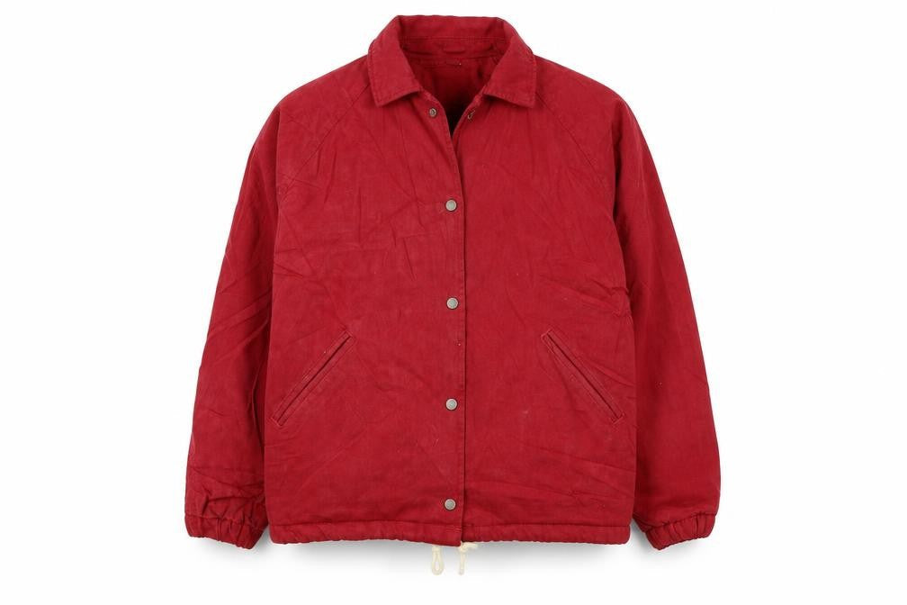 Pull&Bear Mens Red   Overcoat Jacket Size S