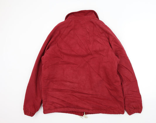 Pull&Bear Mens Red   Overcoat Jacket Size S