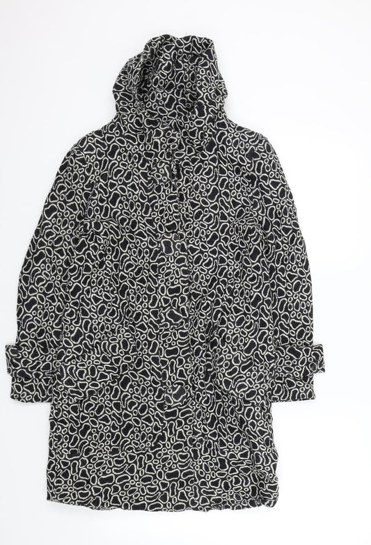 peng xin Womens Black Geometric  Jacket Coat Size S