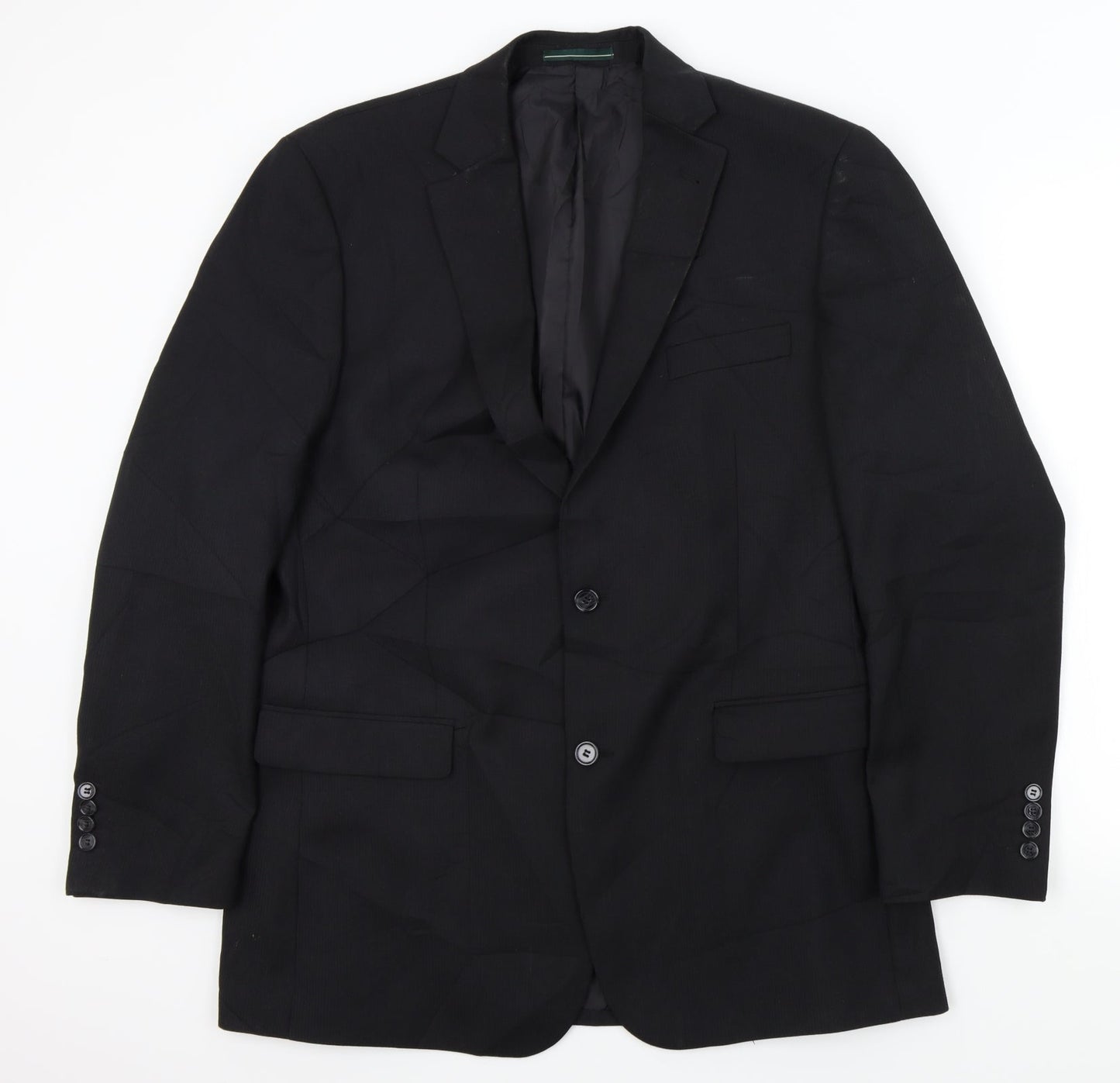 greenwood Mens Black   Jacket Suit Jacket Size L