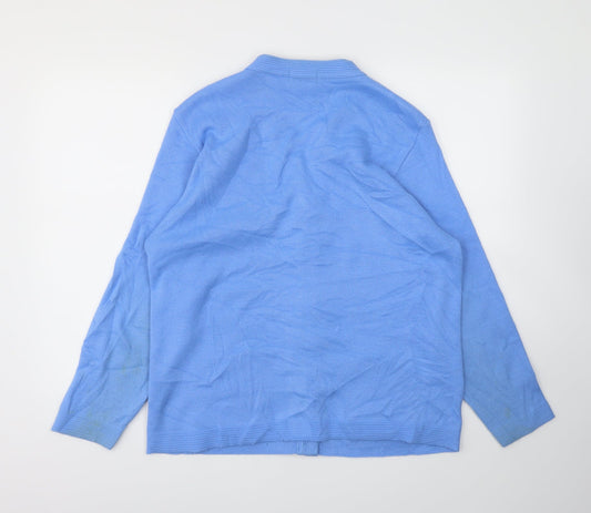 CARE Womens Blue   Cardigan Jumper Size XL