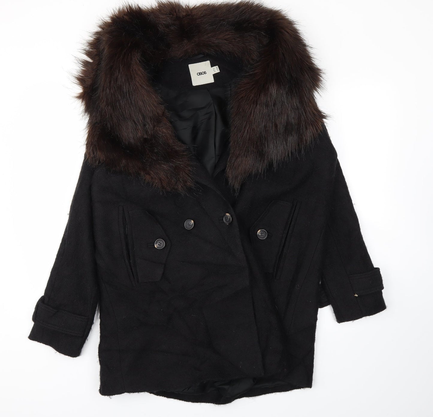 ASOS Womens Black   Jacket Coat Size 10
