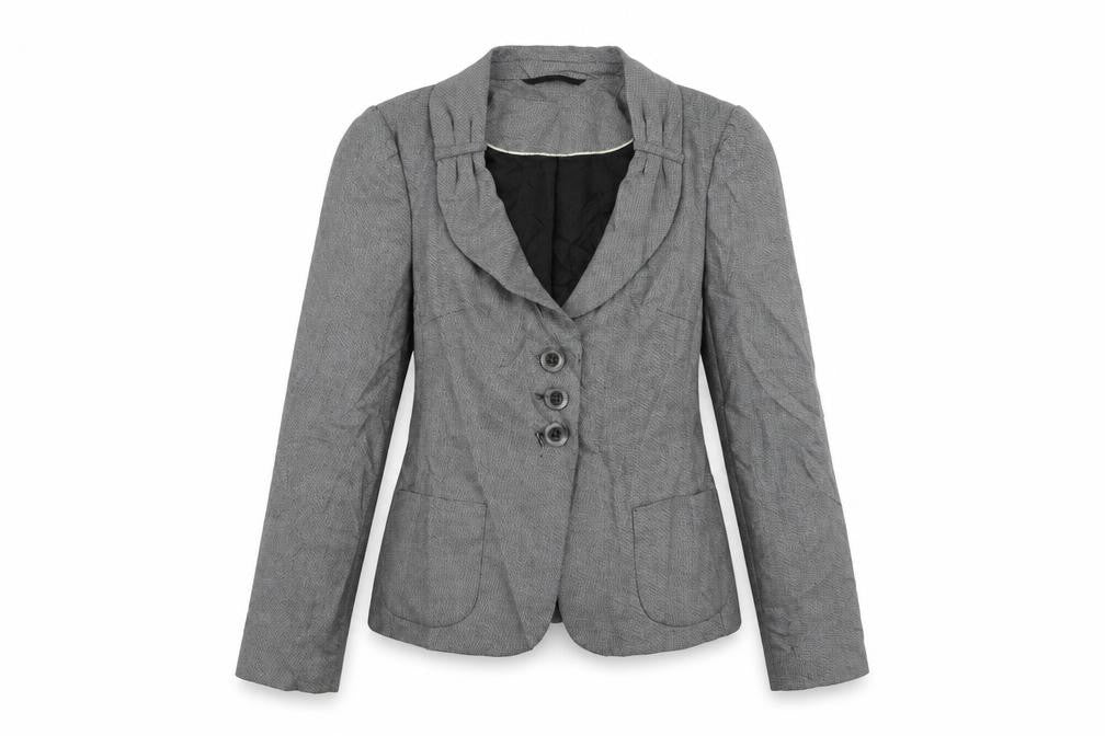 NEXT Womens Grey Houndstooth  Jacket Blazer Size 8
