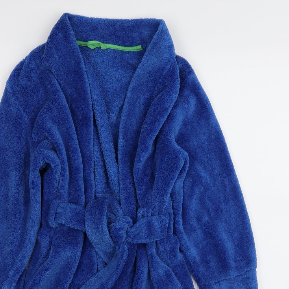 M Boys Blue Solid   Gown Size 5-6 Years