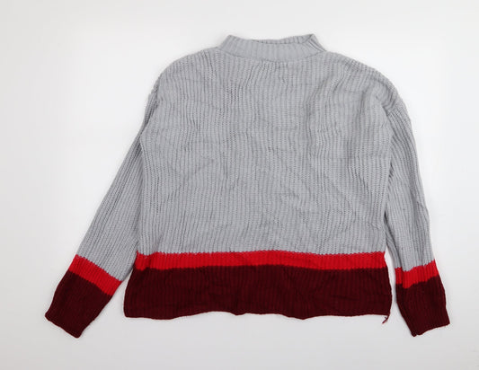 Missguided Womens Multicoloured   Pullover Jumper Size 10