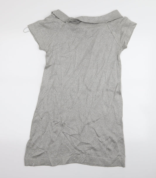 River Island Womens Silver   A-Line  Size 12