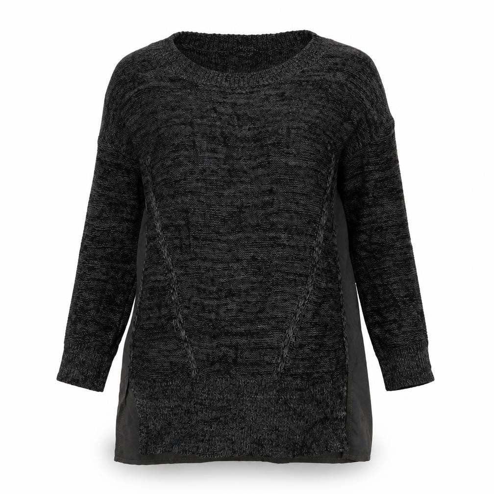 Front view of Betty Jackson Black women’s black jumper, size UK 8