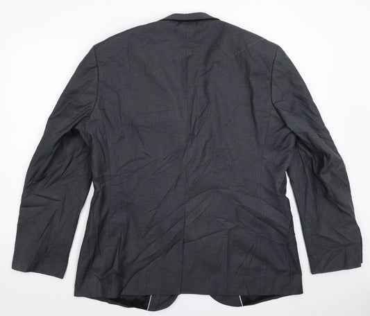 Cedar Wood State Mens Grey   Jacket Suit Jacket Size 46