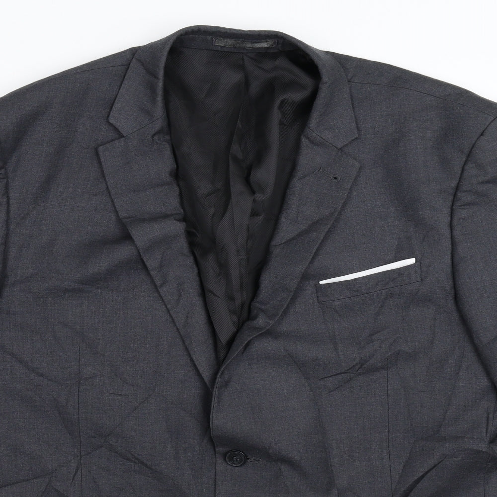 Cedar Wood State Mens Grey   Jacket Suit Jacket Size 46