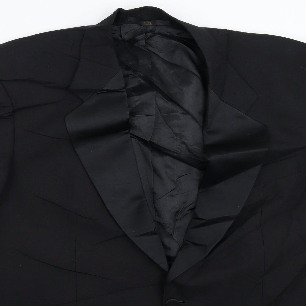 HR Mens Black   Jacket Suit Jacket Size 42