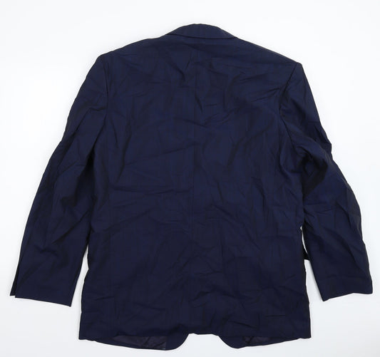 Bruno Kirches Mens Blue   Jacket Suit Jacket Size 44