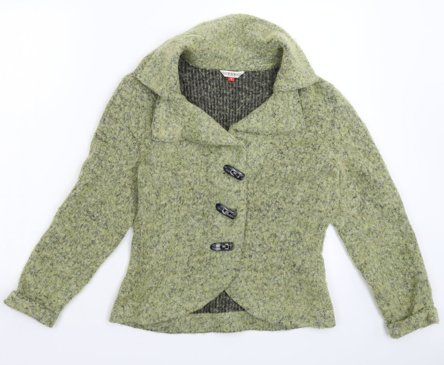 FSR Womens Grey  Knit Jacket Blazer Size 8