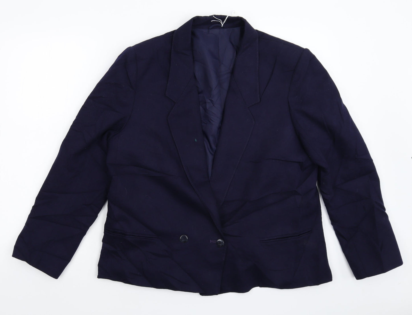 Preworn Womens Blue   Jacket Suit Jacket Size 16