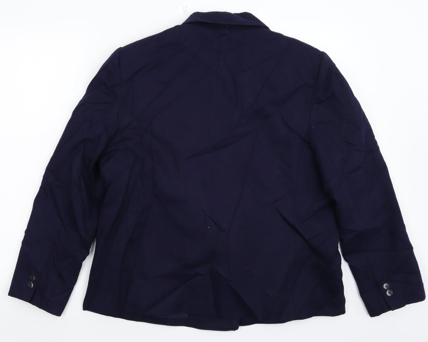 Preworn Womens Blue   Jacket Suit Jacket Size 16