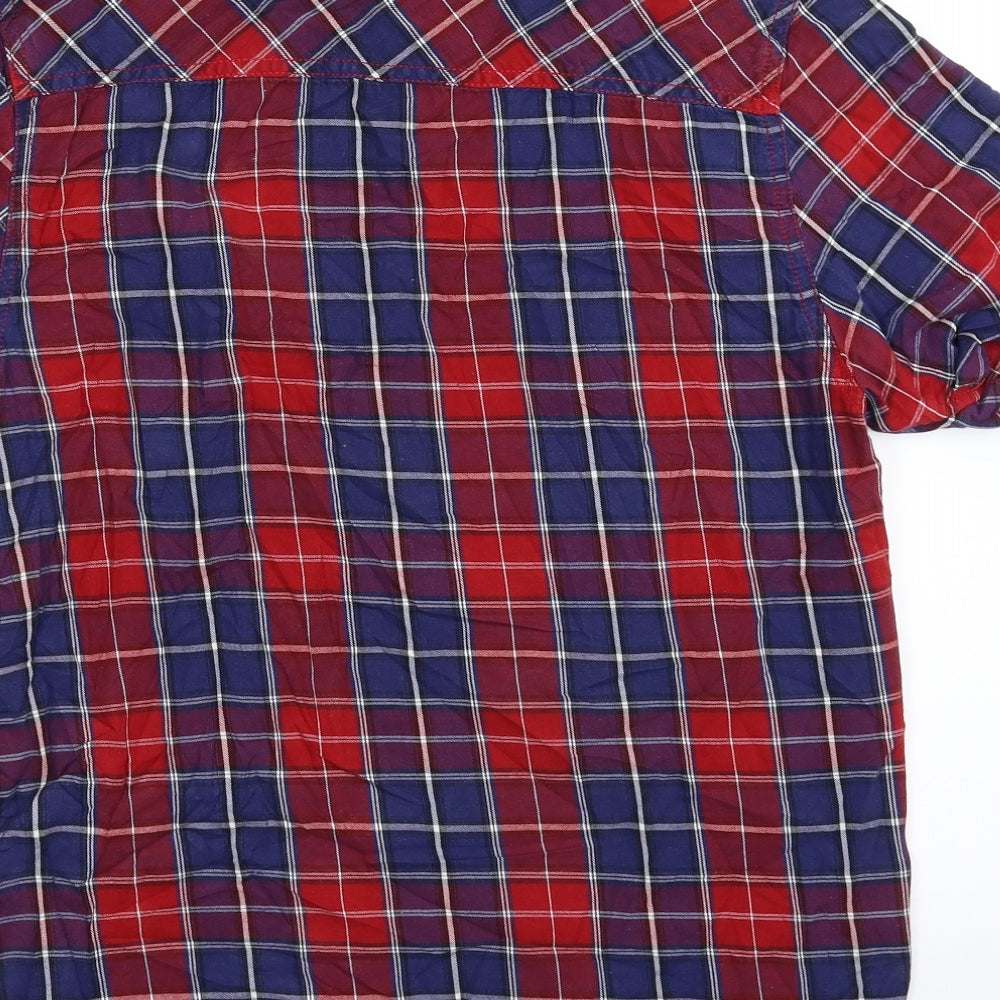 Industrialize Mens Multicoloured Check   Button-Up Size M