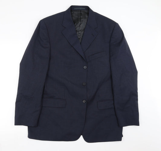 James Barry Mens Blue   Jacket Suit Jacket Size 44