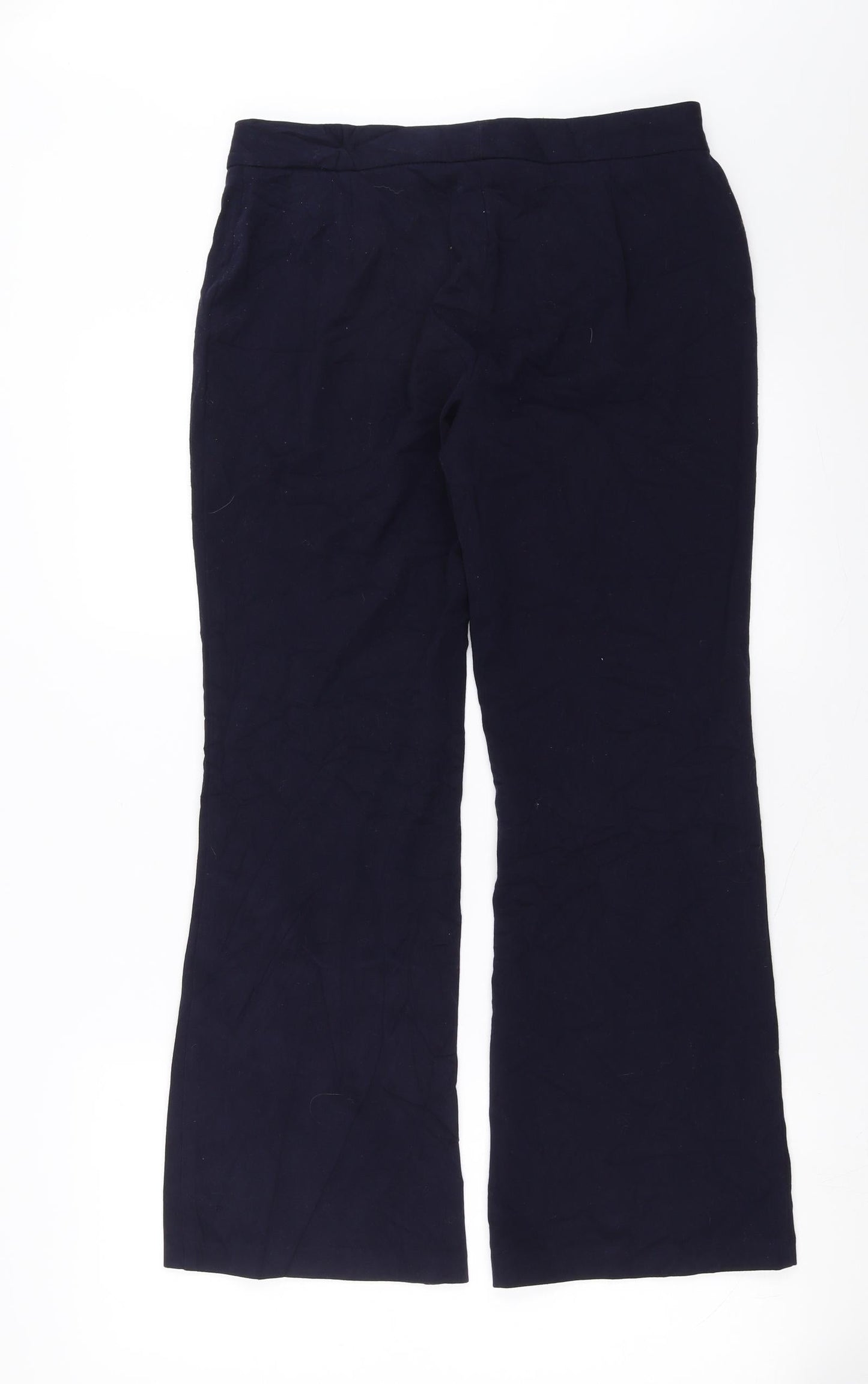 Marks and Spencer Womens Blue   Trousers  Size 10 L28 in - bootleg