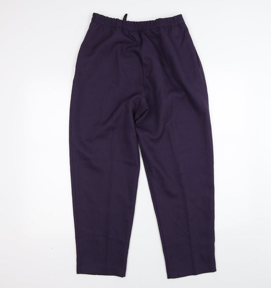 Slimtru Womens Purple   Trousers  Size 12 L26 in