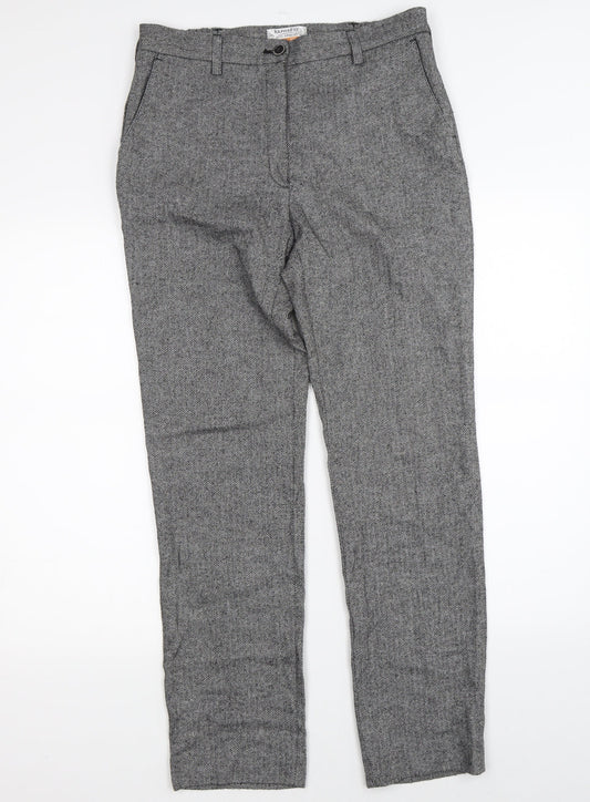 Raphaël Womens Grey    Trousers Size 12 L27.5 in