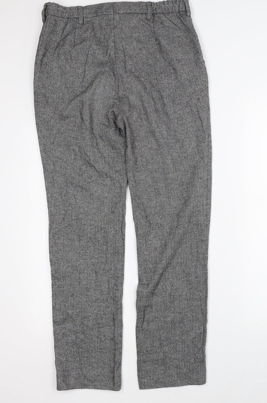 Raphaël Womens Grey    Trousers Size 12 L27.5 in