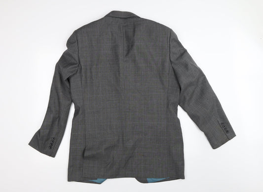 GREENWOODS Mens Grey   Jacket Suit Jacket Size 40