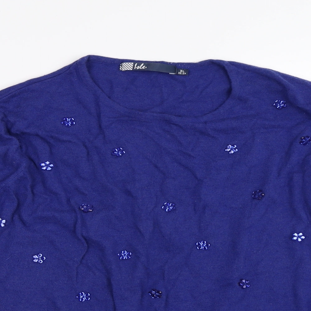 EWM Womens Blue   Pullover Jumper Size XL