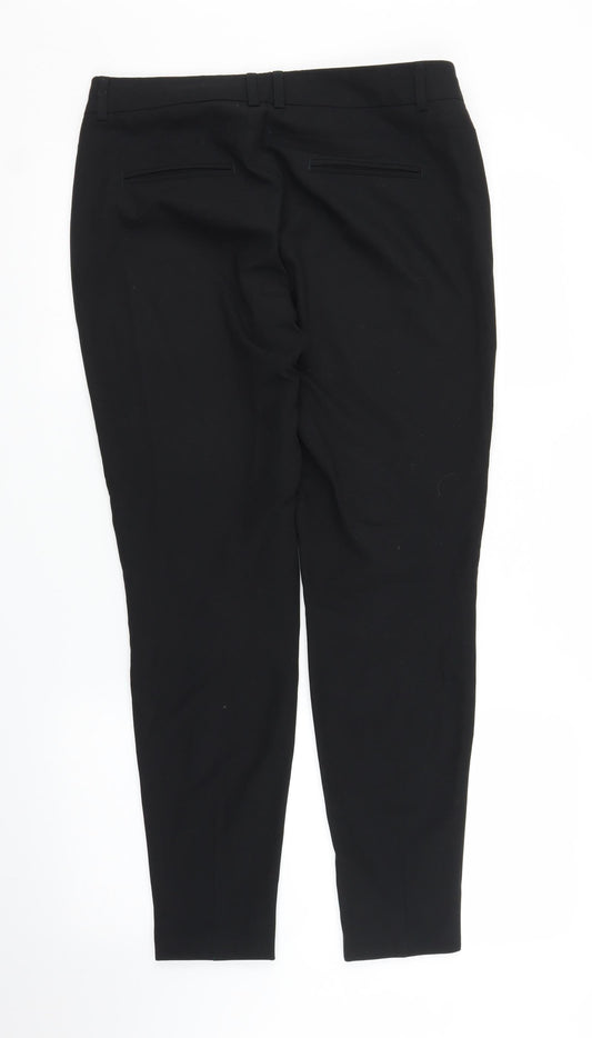 NEXT Womens Black   Carrot Trousers Size 10 L27 in