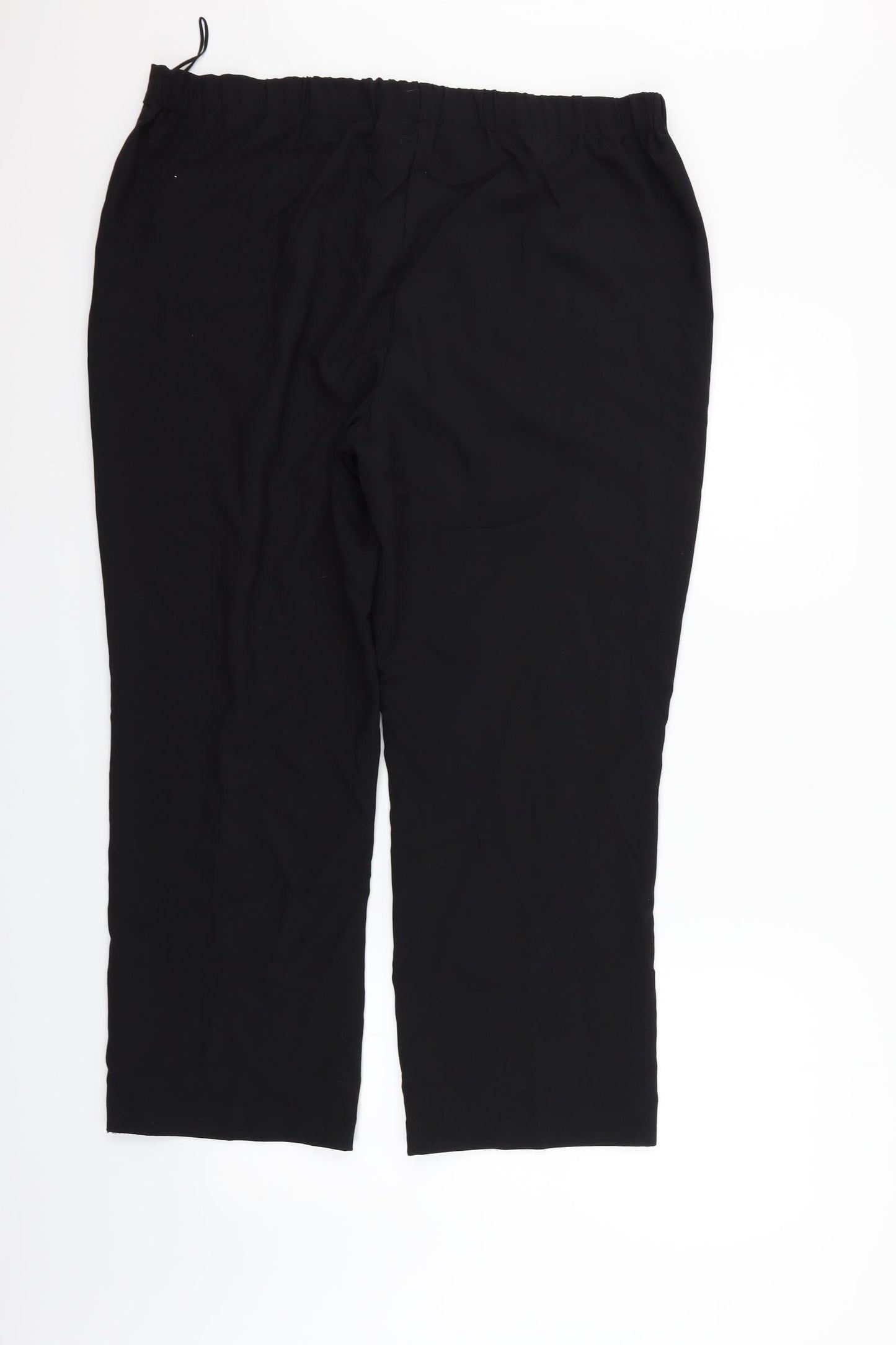 Preworn Womens Black   Trousers  Size 18 L26 in