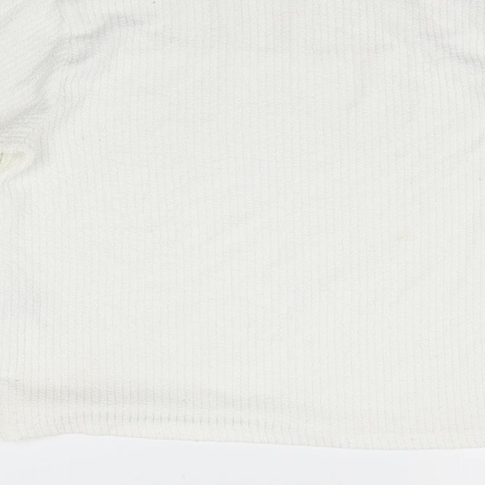 Zara Womens White   Pullover Jumper Size M