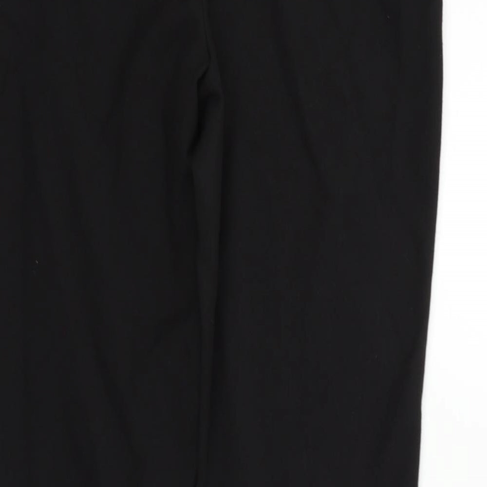 M&Co Womens Black Houndstooth  Trousers  Size 12 L27 in