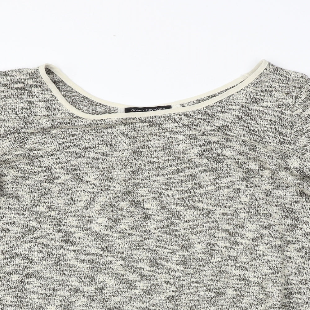 Green Envelope  Womens Beige   Basic T-Shirt Size XL