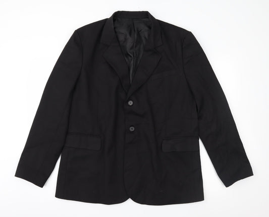 Road Mens Black   Jacket Suit Jacket Size L