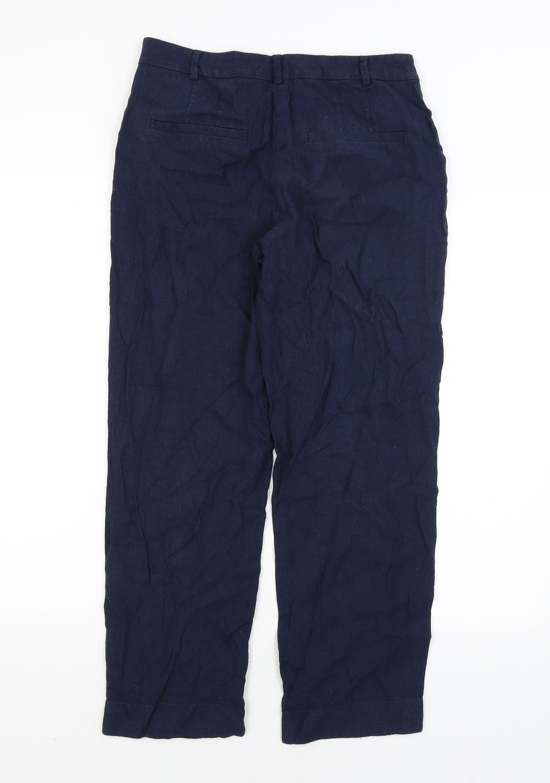M&S Womens Blue   Trousers  Size 8 L25.5 in