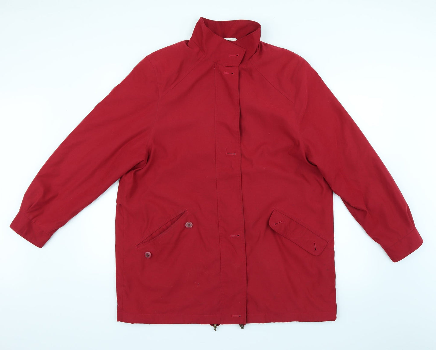 Marks and Spencer Womens Red   Overcoat Coat Size 14